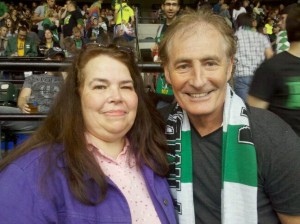 Gisele with her favorite NASL Timber - Jimmy Kelly Gisele and Jimmy Kelly